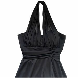 Betsy and Adam Black Halter Dress Size 8-EUC